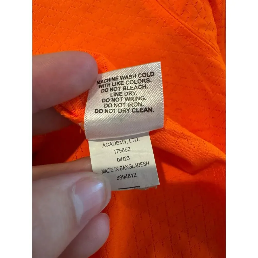 Magellan Outdoors Shirt Men’s L Orange Long Sleeve Performance Tee UPF Quick Dry - Picture 9 of 9